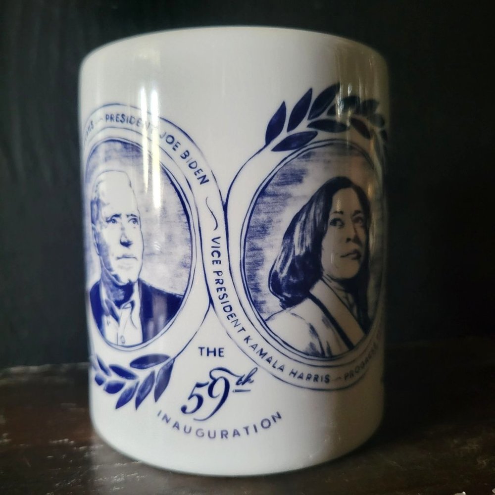 HF Coors 59th Inauguration Biden Harris Coffee Mug, Presidential Memorabilia